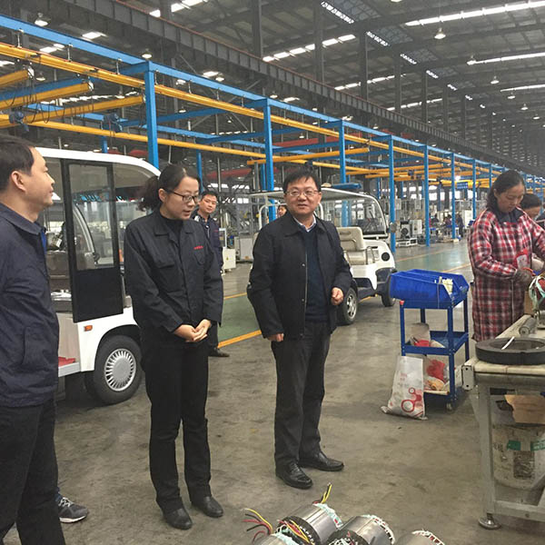 市領(lǐng)導深入江淮電機宣講十九大精神。